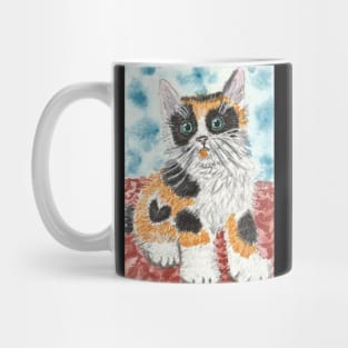 Cute  Calico kitten cat art Mug